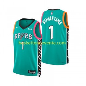 Maillot Basket San Antonio Spurs Victor Wembanyama 1 Nike 2022-2023 City Edition Swingman - Homme